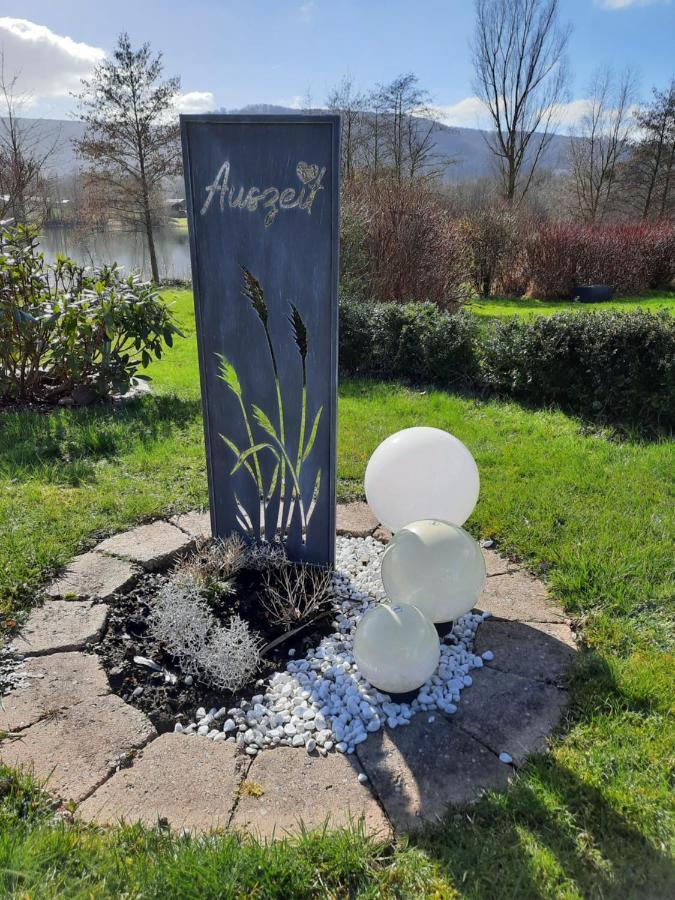 Ferienhaus Am Weserberglandsee Lauenforde Esterno foto
