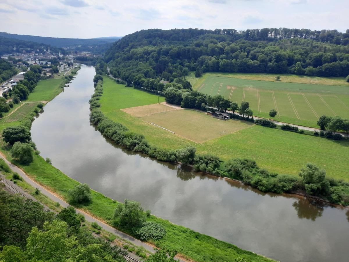Ferienhaus Am Weserberglandsee Lauenforde Esterno foto